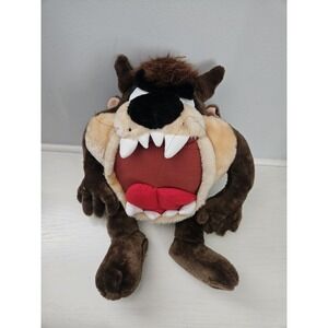 VTG Looney Tunes Taz‎ Tasmanian Devil Ace Novelty Warner 1993 Plush Stuffed 23"